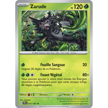 Item Zarude - Reverse 11/191 - Ecarlate et Violet Etincelle Déferlante
