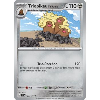 Item Triopikeur d’Alola - Reverse 123/191 - Ecarlate et Violet Etincelle Déferlante