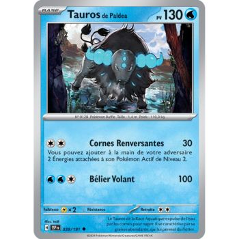 Item Tauros de Paldea - Reverse 39/191 - Ecarlate et Violet Etincelle Déferlante