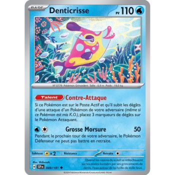 Item Denticrisse - Reverse 49/191 - Ecarlate et Violet Etincelle Déferlante