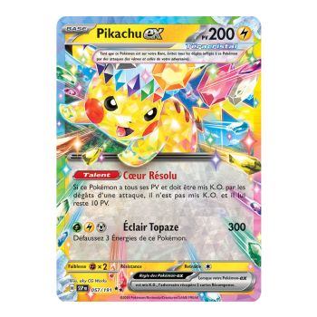 Pikachu-ex - Double Rare 57/191 - Ecarlate et Violet Etincelle Déferlante