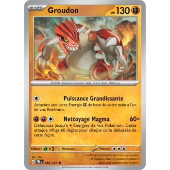 Item Groudon - Holo Rare 49/131 - Ecarlate et Violet 8.5 Évolutions Prismatiques