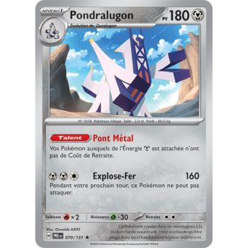 Item Pondralugon - Holo Rare 70/131 - Ecarlate et Violet 8.5 Évolutions Prismatiques
