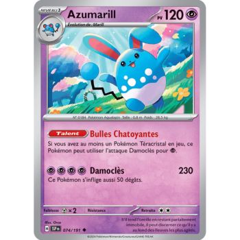 Item Azumarill - Reverse 74/191 - Ecarlate et Violet Etincelle Déferlante