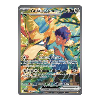 Zacian-exde Nabil - Special Illustration Rare 186/159 - Ecarlate et Violet 9 Aventures Ensemble