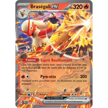 Item Braségali-ex - Double Rare 24/159 - Ecarlate et Violet 9 Aventures Ensemble