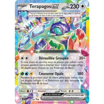 Item Terapagos EX - Ultra Rare 092/131 - Ecarlate et Violet Évolutions Prismatiques