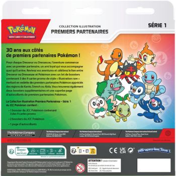 Tri-Pack - 3 Boosters - Collection Illustration Premiers Partenaires - Série 1 - Pokémon - FR