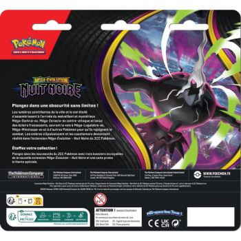 Tri-Pack - 3 Boosters - Opermine - Méga-Évolution : Nuit Noire [ME05][PBL] - Pokémon - FR