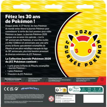 Tri-Pack - 3 Boosters - Pack Collection Journée Pokémon 2026 - Pokémon - FR