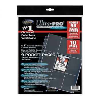 photo Ultra Pro - 10 Pages de Classeur - 9 Cases - Platinum (10)
