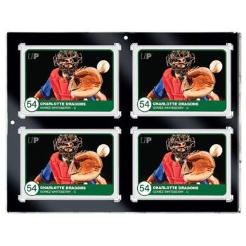Ultra Pro - One Touch Protège-carte rigide - Cadre Noir - 4 Cartes