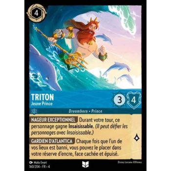 Item Triton, Jeune Prince - 160/204 - URR - Le Retour d'Ursula - Brillante - Premium - Français