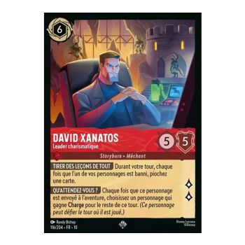 Item David Xanatos, Leader charismatique - 116/204 - WHW - Lueurs dans les Profondeurs - Super Rare - Français