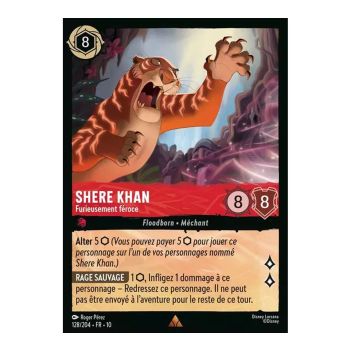 Item Shere Khan, Furieusement féroce - 128/204 - WHW - Lueurs dans les Profondeurs - Brillante - Premium - Français