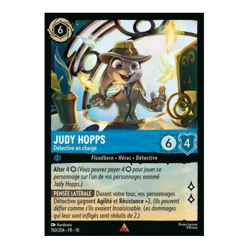 Item Judy Hopps, Détective en charge - 150/204 - WHW - Lueurs dans les Profondeurs - Brillante - Premium - Français