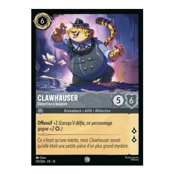Item Clawhauser, Détective à beignet - 175/204 - WHW - Lueurs dans les Profondeurs - Brillante - Premium - Français