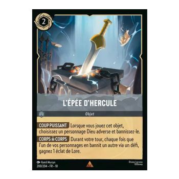 Item L'épée d'Hercule - 200/204 - WHW - Lueurs dans les Profondeurs - Rare - Français