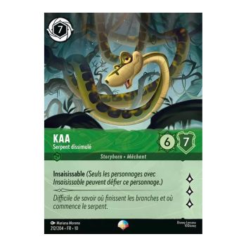 Item Kaa, Serpent dissimulé - 212/204 - WHW - Lueurs dans les Profondeurs - Épique - Français