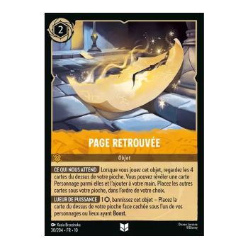 Item Page retrouvée - 30/204 - WHW - Lueurs dans les Profondeurs - Brillante - Premium - Français