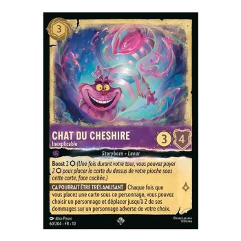 Item Chat du Cheshire, Inexplicable - 60/204 - WHW - Lueurs dans les Profondeurs - Super Rare - Français