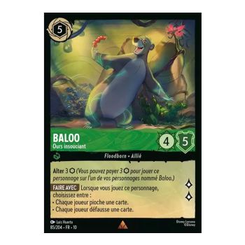 Item Baloo, Ours insouciant - 85/204 - WHW - Lueurs dans les Profondeurs - Rare - Français