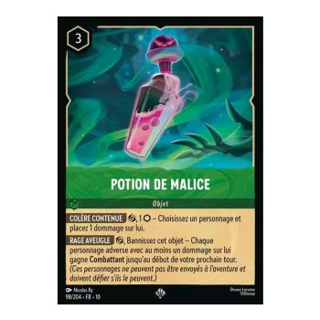 Item Potion de malice - 98/204 - WHW - Lueurs dans les Profondeurs - Brillante - Premium - Français