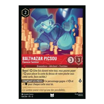 Item Balthazar Picsou, Ebenezer fantôme - 104/204 - WIN - Givresort - Brillante - Premium - Français