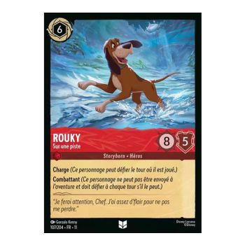 Item Rouky, Sur une piste - 107/204 - WIN - Givresort - Brillante - Premium - Français