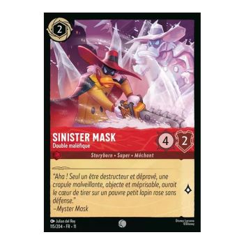 Item Sinister Mask, Double maléfique - 115/204 - WIN - Givresort - Commune - Français