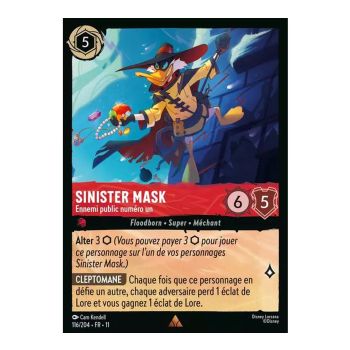 Item Sinister Mask, Ennemi public numéro un - 116/204 - WIN - Givresort - Brillante - Premium - Français