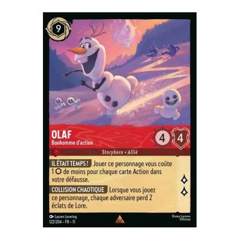 Item Olaf, Bonhomme d'action - 122/204 - WIN - Givresort - Rare - Français
