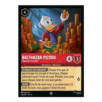 Item Balthazar Picsou, Ebenezer Scrooge - 124/204 - WIN - Givresort - Super Rare - Français