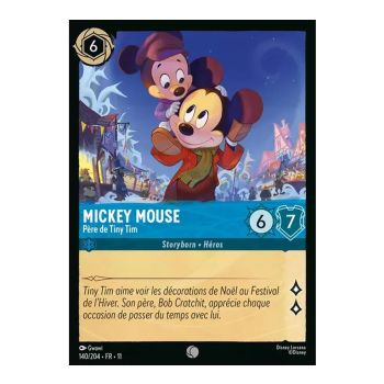 Item Mickey Mouse, Père de Tiny Tim - 140/204 - WIN - Givresort - Brillante - Premium - Français