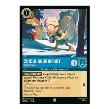 Item Cuicui Bourbifoot, Génie timide - 143/204 - WIN - Givresort - Commune - Français