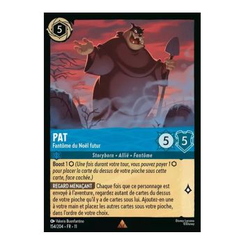 Item Pat, Fantôme du Noël futur - 154/204 - WIN - Givresort - Brillante - Premium - Français