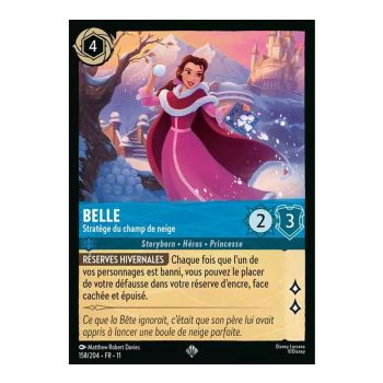 Item Belle, Stratège du champ de neige - 158/204 - WIN - Givresort - Super Rare - Français