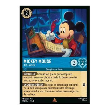Item Mickey Mouse, Bob Cratchit - 159/204 - WIN - Givresort - Brillante - Premium - Français