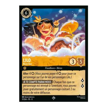 Item Lilo, Rock Star - 17/204 - WIN - Givresort - Brillante - Premium - Français