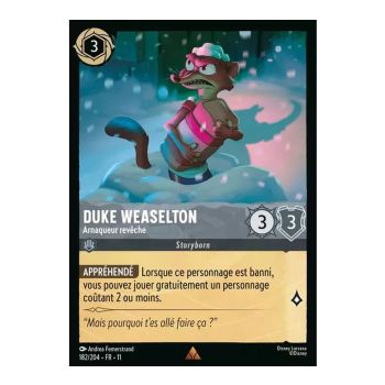 Item Duke Weaselton, Arnaqueur revêche - 182/204 - WIN - Givresort - Brillante - Premium - Français