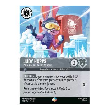 Item Judy Hopps, Patrouille aux boules de neige - 221/204 - WIN - Givresort - Épique - Français