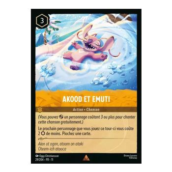 Item Akood et Emuti - 29/204 - WIN - Givresort - Brillante - Premium - Français