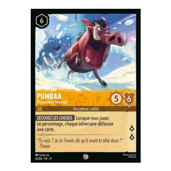 Item Pumbaa, Phacochère hivernal - 4/204 - WIN - Givresort - Commune - Français