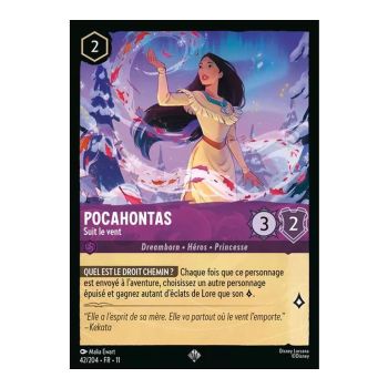 Item Pocahontas, Suit le vent - 42/204 - WIN - Givresort - Brillante - Premium - Français