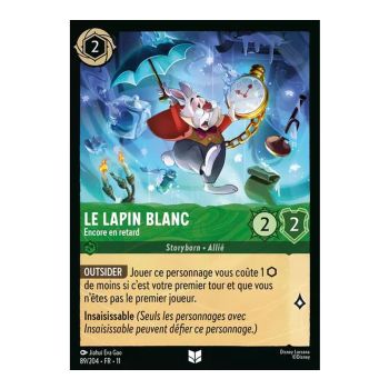 Item Le lapin blanc, Encore en retard - 89/204 - WIN - Givresort - Peu Commune - Français