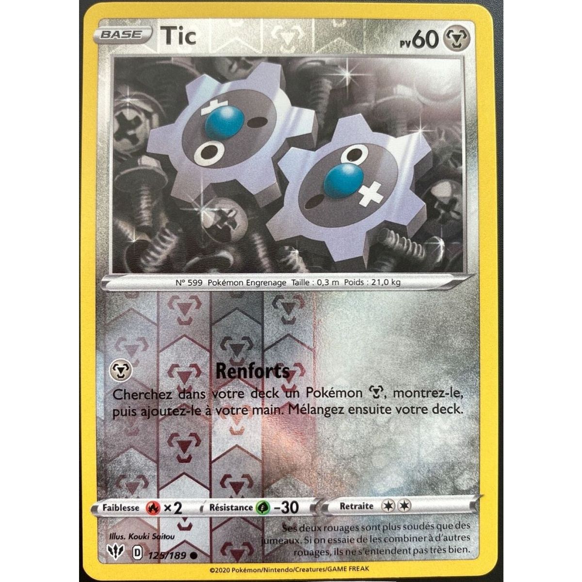 Item Tic - Reverse 125/189  - EB03 Ténèbres Embrasées