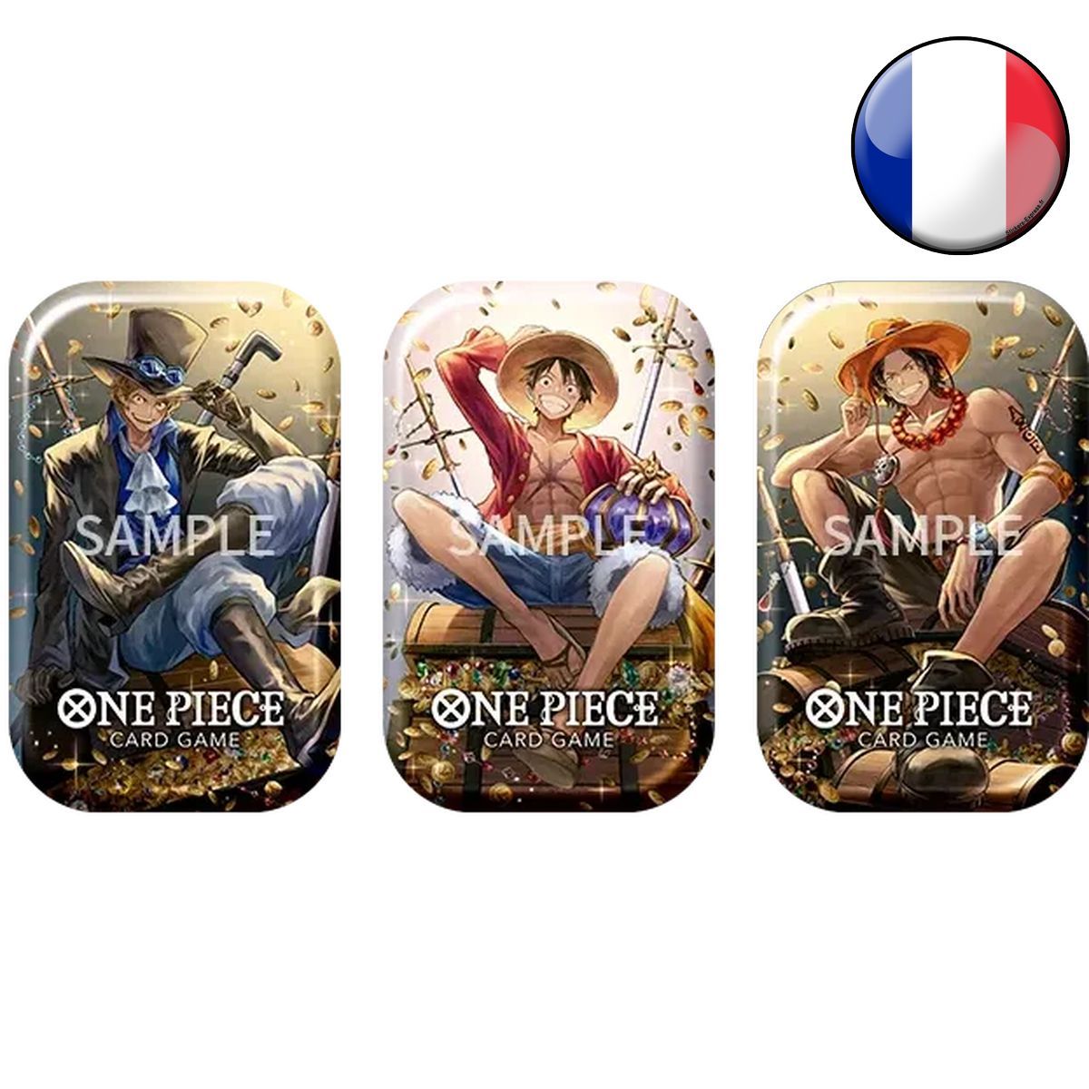 Tin Pack Set 02 - Luffy/Ace/Sabo - One Piece CG - FR  *Modèle Aléatoire*