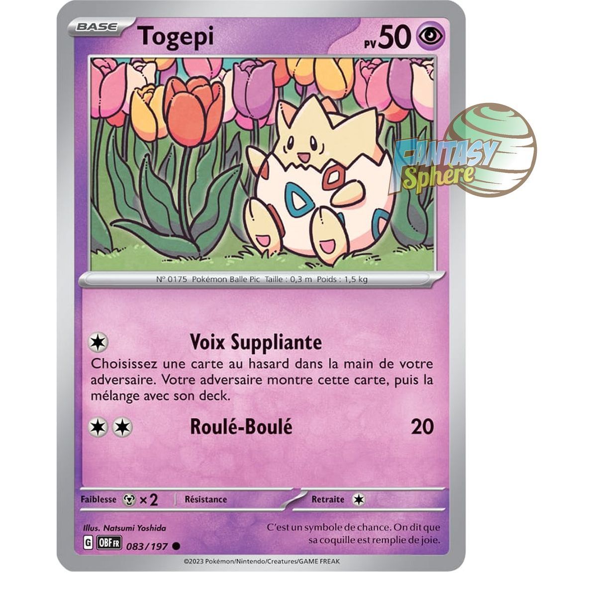 Item Togepi - Commune 83/197 - Ecarlate et Violet Flammes Obsidiennes