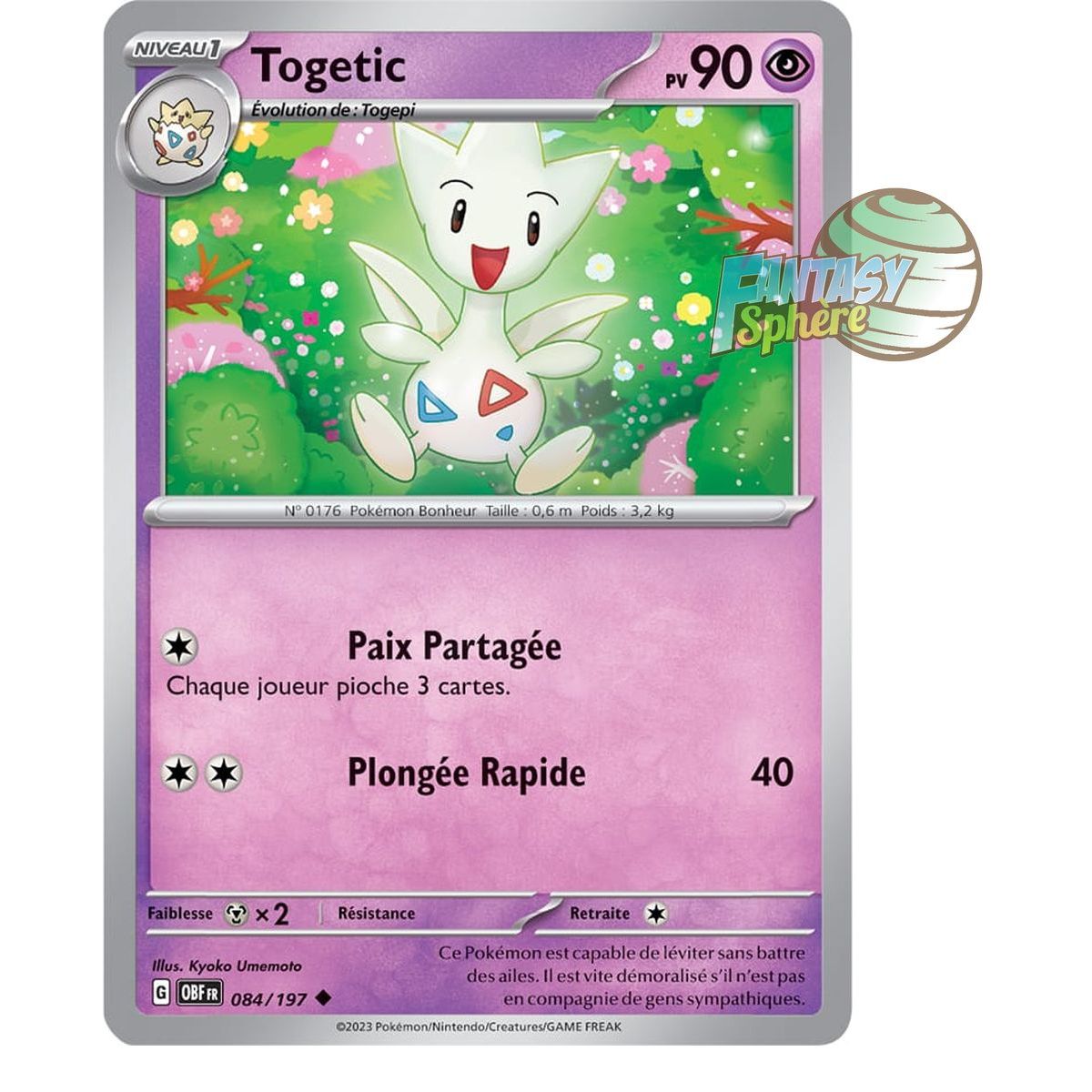 Togetic - Reverse 84/197 - Ecarlate et Violet Flammes Obsidiennes