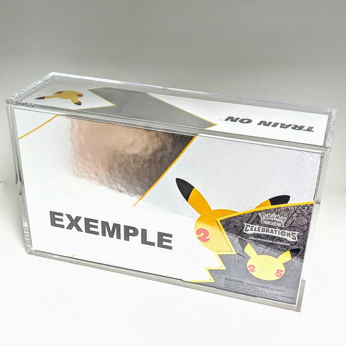 Item Treasurewise - Boîte de protection Plexiglass pour UPC Coffret Ultra Premium Pokémon 25 Ans